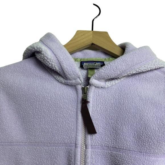 Patagonia Synchilla Vintage Lavender USA Made Zipper Fleece Womens Jacket Sz XS - Picture 4 of 7